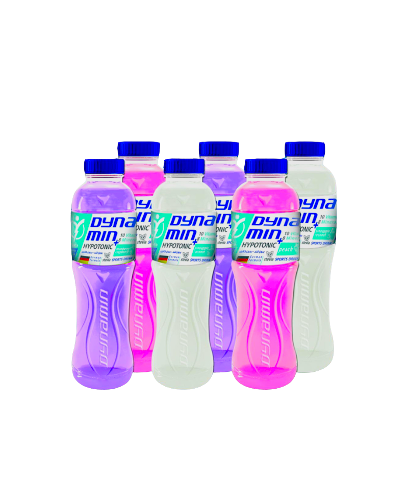 داینامین – باکس ۶ عددی نوشیدنی هیپوتونیک چند رنگی