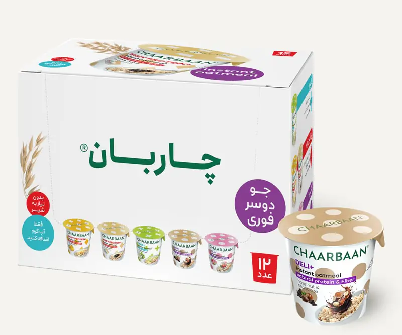 اوتمیل با طعم فندق و شکلات