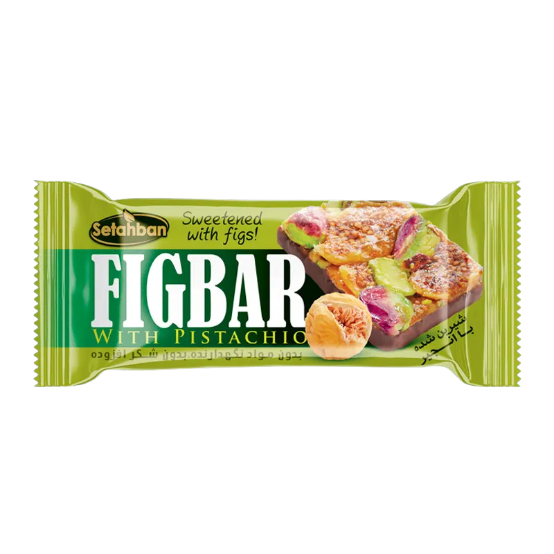 مینی بار انجیـری با مغز پسته سته بان – جعبه ۱۲ عددی